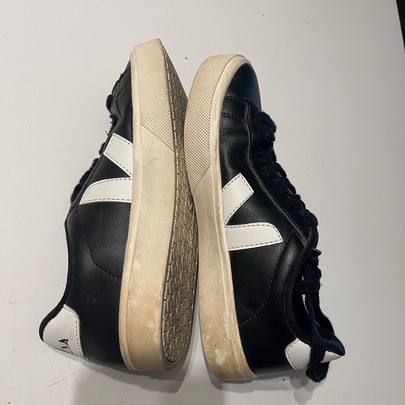 Veja Campo Chromefree Women’s Size 5 Black/White Leather Low Top Sneakers - Picture 7 of 9